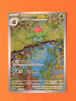 Pokemon TCG Ivysaur Scarlet Violet-151 Holo Card 167/165 Illustration Rare - Image 1
