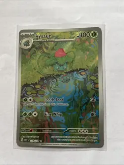 Pokemon TCG Ivysaur Scarlet Violet-151 Holo Card 167/165 Illustration Rare - Image 1