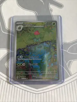 Pokemon TCG Ivysaur Scarlet Violet-151 Holo Card 167/165 Illustration Rare - Image 1
