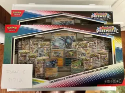 Pokemon TCG Prismatic Evolutions Lucario EX & Tyranitar EX Premium Collection x2 - Image 1