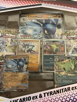 Pokemon TCG Prismatic Evolutions Lucario EX & Tyranitar EX Premium Collection x2 - Image 2