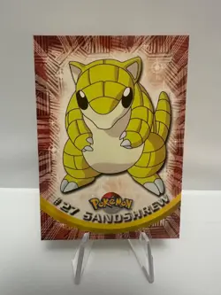 Sandshrew #27 - 1999 Topps Pokemon TV Animation Edition Series 1 Red Label - NM - Image 1