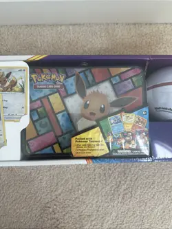 Pokemon TCG: Eevee Collector's Treasure Chest with 2 Poke Ball Tins (3-Pack) - Image 3