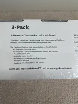 Pokemon TCG: Eevee Collector's Treasure Chest with 2 Poke Ball Tins (3-Pack) - Image 5
