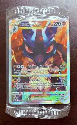 (SEALED) Lucario Vstar SWSH291 2023 Pokemon Sword & Shield Black Star Promo - Image 1