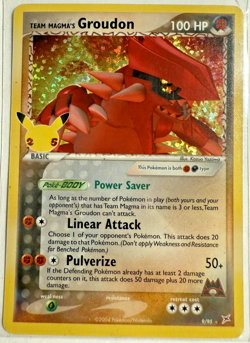 Team Magma's Groudon Celebrations Holo NM Pokemon TCG - Image 1