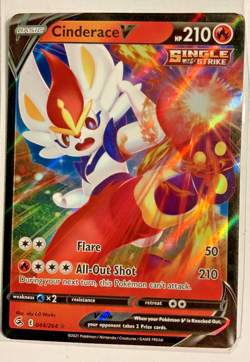 Cinderace V Rare Holo NM Fusion Strike Pokemon TCG - Image 1