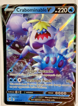 Crabominable V Holo Rare NM Pokemon TCG - Image 1