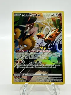 Galarian Zapdos Full Art SWSH283 Holographic Black Star Promo Pokemon TCG NM - Image 1