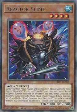 Yu-Gi-Oh! - 3X Reactor Slime - LED7-EN002 - Rare - 1st Ed - NM/M - NEW - Image 1