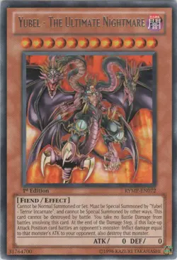 1x (LP) Yubel - The Ultimate Nightmare - RYMP-EN072 - Rare - 1st Edition YuGiOh - Image 1