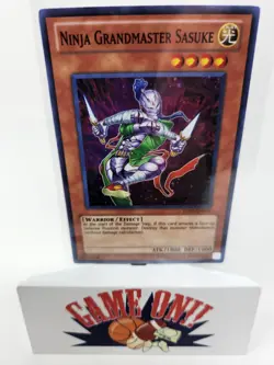 YuGiOh Ninja Grandmaster Sasuke TU07-EN002 Super Rare Turbo Pack NM - Image 1