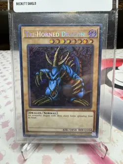Tri-Horned Dragon Secret Rare | LOB-EN000 | Yu-Gi-Oh! 25th Anniversary | NM - Image 1