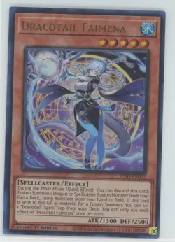 2020 Yu-Gi-Oh! Justice Hunters Dracotail Faimena #JUSH-EN002 - Image 1