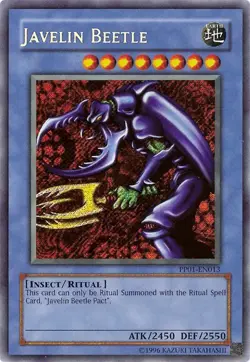 Yugioh! LP Javelin Beetle - PP01-EN013 - Secret Rare - Unlimited Edition Lightly - Image 1