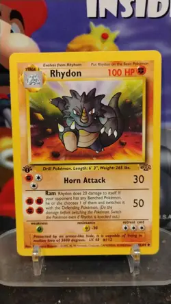 RHYDON Jungle Series POKEMON Non-Holo 1st Edition 1999 Trading Card 45/64 - Image 1