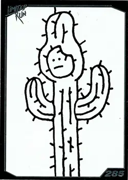 West of Loathing Limited Run Games Silver Trading Card #285 New No Crease Mint - Image 1