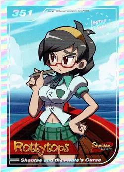 Shantae and the Pirate's Curse #351 Limited Run Games Silver Trading Card New - Image 1