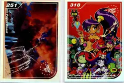 Paper Beast & Shantae Risky's #251 #318 Limited Run Trading Card Silver New Mint - Image 1