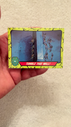 Teenage Mutant Ninja Turtles #44 Trading Card Tumble That Wall 1989 New Mint - Image 2