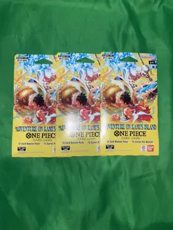 One Piece OP15/EB04 Adventure on KAMI’S Island 3 Booster Packs English Sealed - Image 1