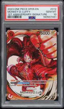 2023 ONE PIECE OP05-AWAKENING OF THE NEW ERA #012 MONKEY D. LUFFY PSA 10 - Image 1