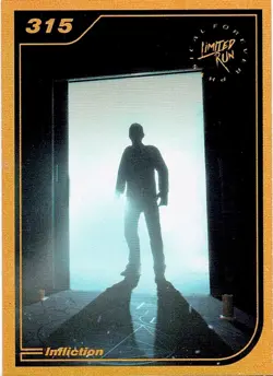 Infliction Limited Run Games Gold Trading Card #315 New No Creases or Tears Mint - Image 1
