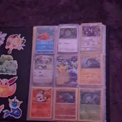 Pokemon TCG 54 card lot Holo,, English Japanese Chinese comes with binder - Image 1