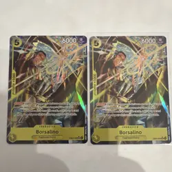 Bandai One Piece Card Game Borsalino EB04-058 Parallel Holo x2 ENG - Image 1