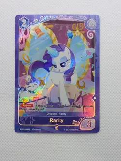 Hasbro My Little Pony CCG Rarity BP01-SR06 1st Edition Holo Unicorn Card - Image 1