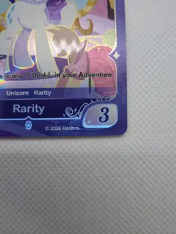 Hasbro My Little Pony CCG Rarity BP01-SR06 1st Edition Holo Unicorn Card - Image 5