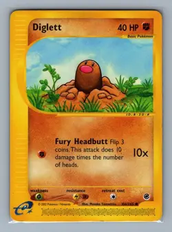 Diglett #106/165 Expedition Base Set Pokemon Card - LP - Image 2