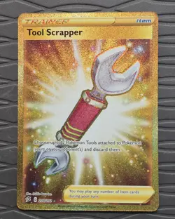 Tool Scrapper 208/192 Rebel Clash Full Art Gold Secret Rare Holo Pokemon Card NM - Image 1