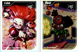 Neon City Riders & EarthNight #120 #198 Limited Run Trading Card Silver New Mint - Image 1