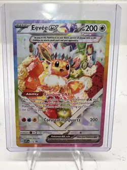 Eevee EX 174 Pokemon TCG SV Scarlet & Violet Promo Cards Holo Prismatic UPC NM/M - Image 1