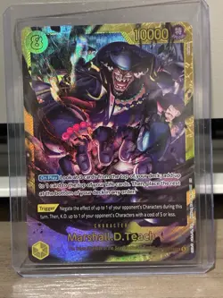 Marshall.D. Teach OP16-119 Secret Rare The Time Of Battle One Piece Foil Card - Image 1