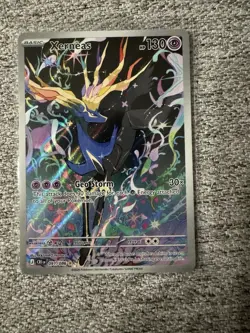 Pokemon TCG Xerneas EX 091/086 Ultra Rare Holo Card Chaos Rising - Image 1