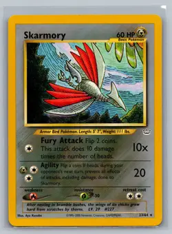 Skarmory Neo Revelation #23/64 Rare Pokemon Card - Image 1