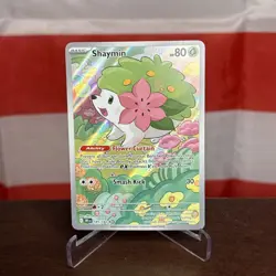 Shaymin 185/182 Sv10: Destined Rivals Holo Pokemon TCG Card Full Art - Image 1