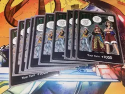 PLAYSET 10xDON!! Card Trafalgar Law Eustass Kid Monkey.D.Luffy W/ Sleeves! OPTCG - Image 1
