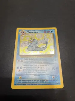 1999 Pokemon Jungle Vaporean Holo Card 12/64 - Image 1
