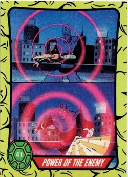 Teenage Mutant Ninja Turtles #41 Trading Card Power of the Enemy 1989 Mint - Image 1