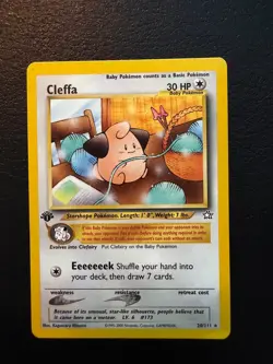 Cleffa [1st Edition] #20 Pokemon Neo Genesis - Near Mint - Image 1
