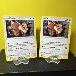 LOT of 4 Eevee SWSH042 NM x3 LP x1 Sun&Moon Black Star Promo Pokemon TCG - Image 2