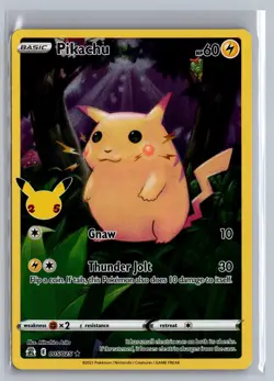Pikachu 005/025 Holo Rare Celebrations Pokemon Near Mint - Image 1