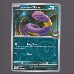 Team Rocket's Ekans 112/182 Common Destined Rivals Pokemon Reverse Holo NM - Image 1
