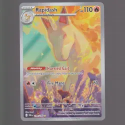 Rapidash 189/182 Illustration Rare Destined Rivals Pokemon Holo Near Mint - Image 1