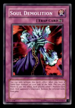 Soul Demolition DB2-EN135 Common / Short Print Dark Beginning 2 Yu-Gi-Oh NM - Image 1