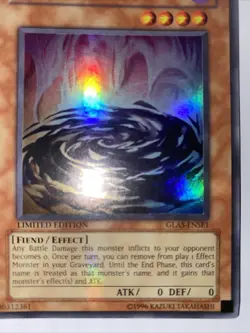 💎Yu-Gi-Oh! TCG Phantom of Chaos GLAS-ENSE1 Limited Super Rare MINT💎 - Image 3
