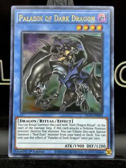 Yugioh Paladin of Dark Dragon DLCS-EN069 1st Edition Ultra Rare Holo - Image 3